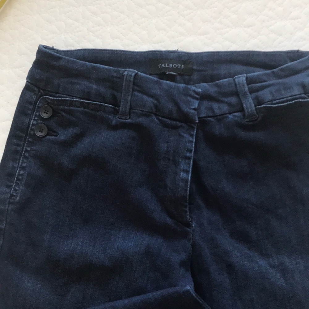 🌟Talbots dark blue wide leg jeans
